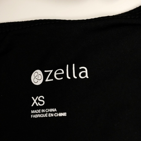 Zella Racerback Keyhole Sports Bra Black XSmall XS - Picture 6 of 6